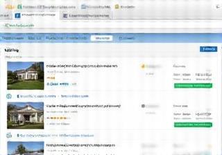 Property listing management interface